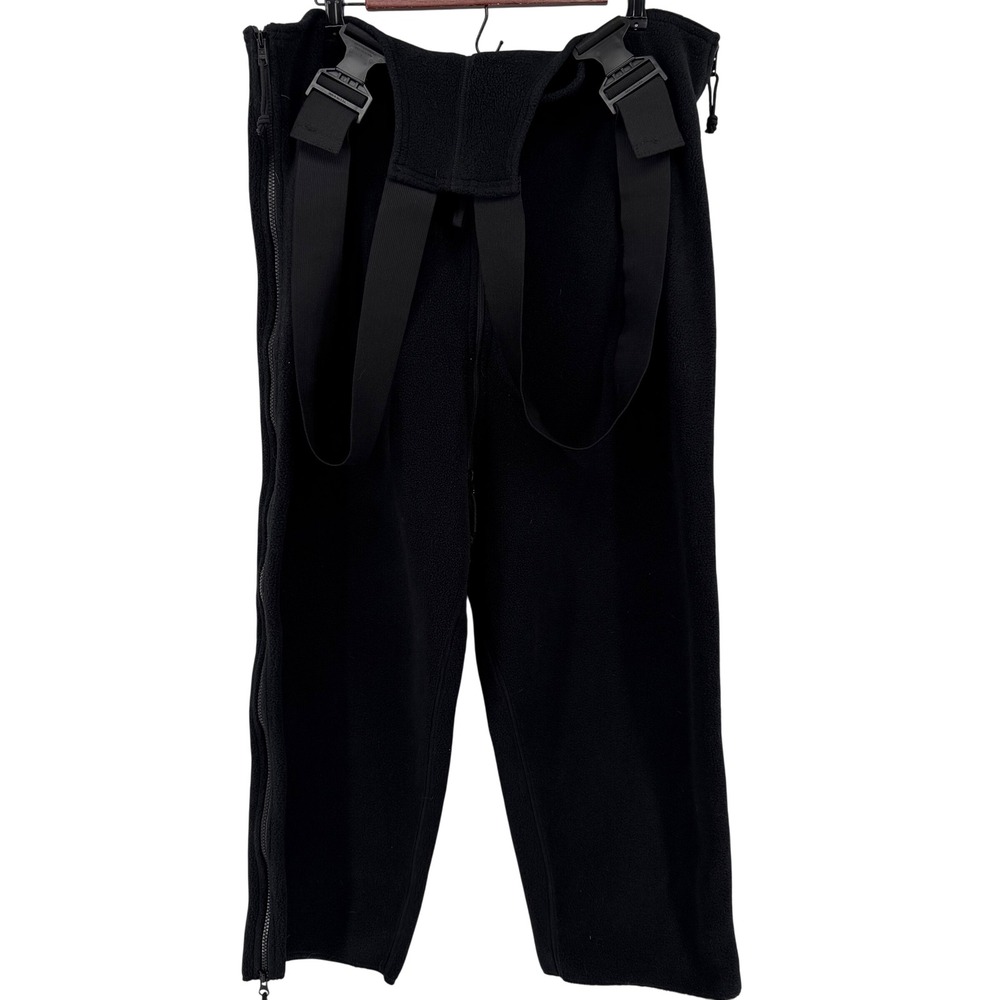NCED US Military Mens L Short Fleece Overalls Black Cold Weather Polartec Hunt
